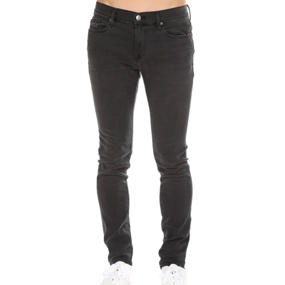 Frame L’Homme Skinny Black Jeans